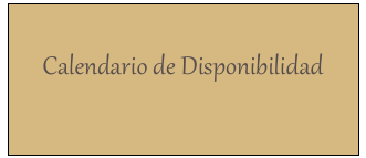Calendario de Disponibilidad